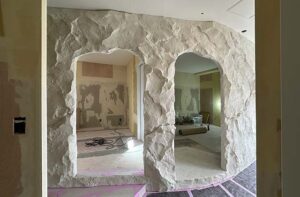 ヘアサロンモルタル造形事例 仙台