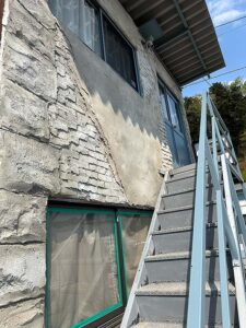 ビル外壁 リノベ モルタル