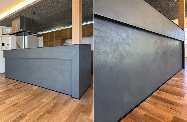 キッチンカウンター コンクリート