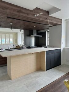 キッチンカウンター リノベーション塗装