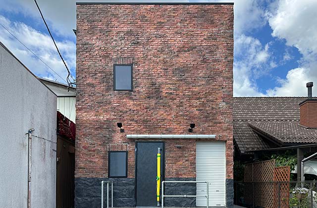 ビル外壁 モルタル造形 オシャレ